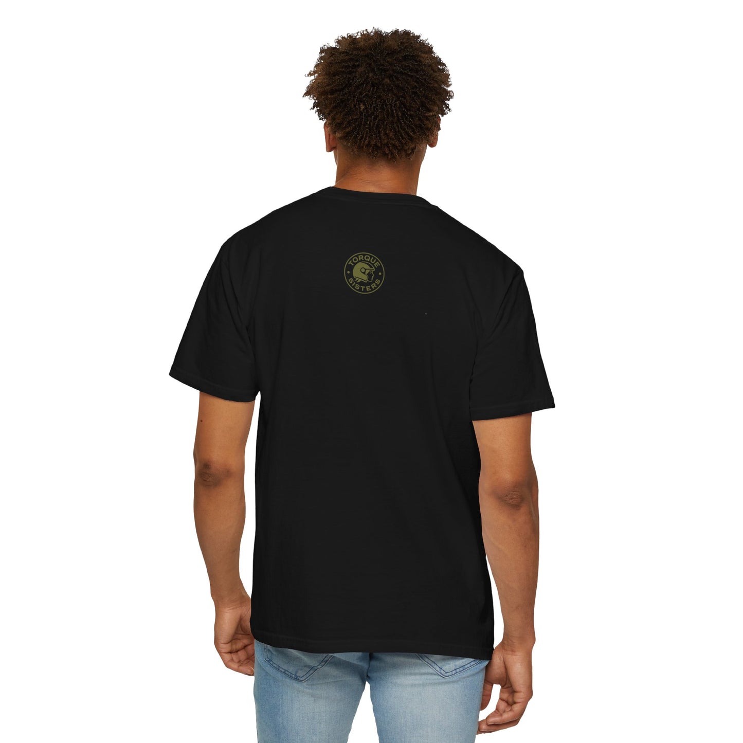 NO FREE RIDES Women’s Motorcycle T-Shirt | Black & Olive