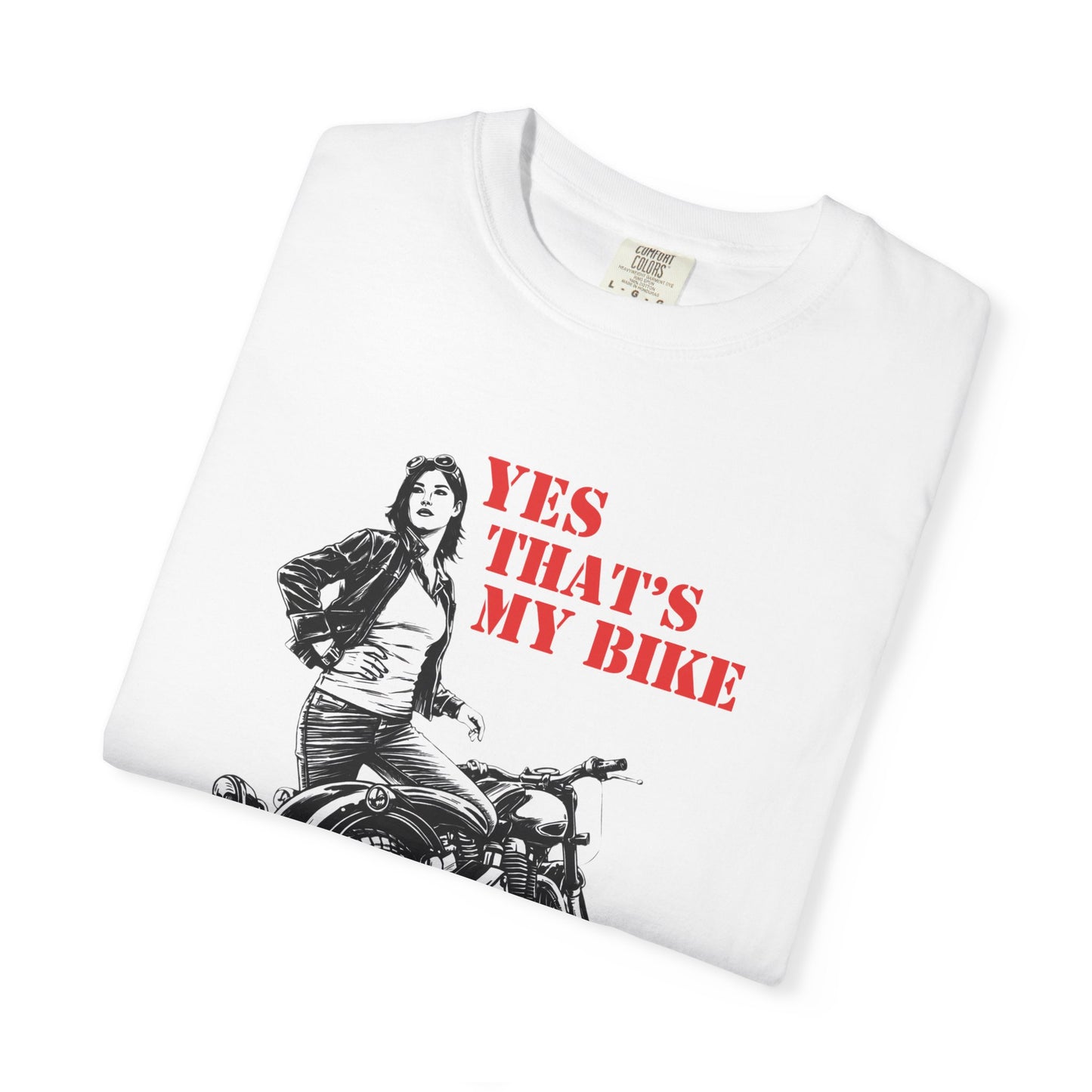YES THAT’S MY BIKE Women’s Riding T-Shirt | White & Red