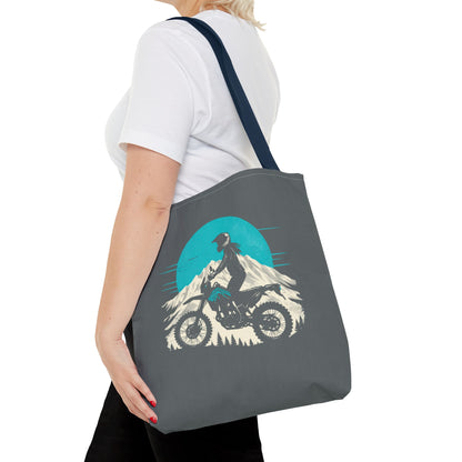 Adventure Rider - Women's Motorcycle Tote Bag | Charcoal Gray