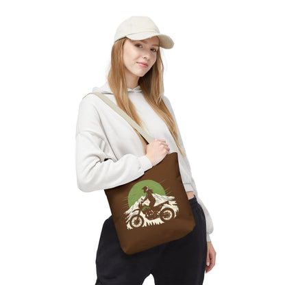 Women’s Motorcycle Tote Bag – Vintage Rider Canvas Carryall | Torque Sisters