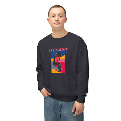 LET’S RIDE Women’s Motorcycle Sweatshirt | Black
