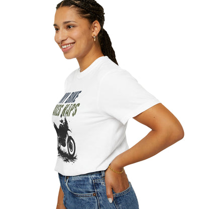 MY BIKE TAKES NAPS Women’s Motorcycle T-Shirt | White