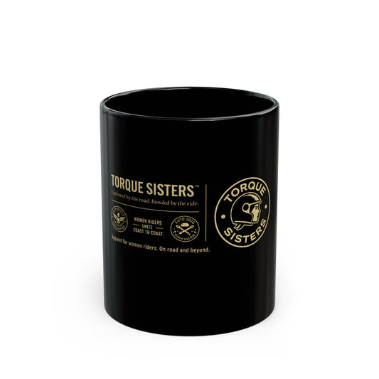 TORQUE SISTERS Black Coffee Mug – Women Riders Motorcycle Mug