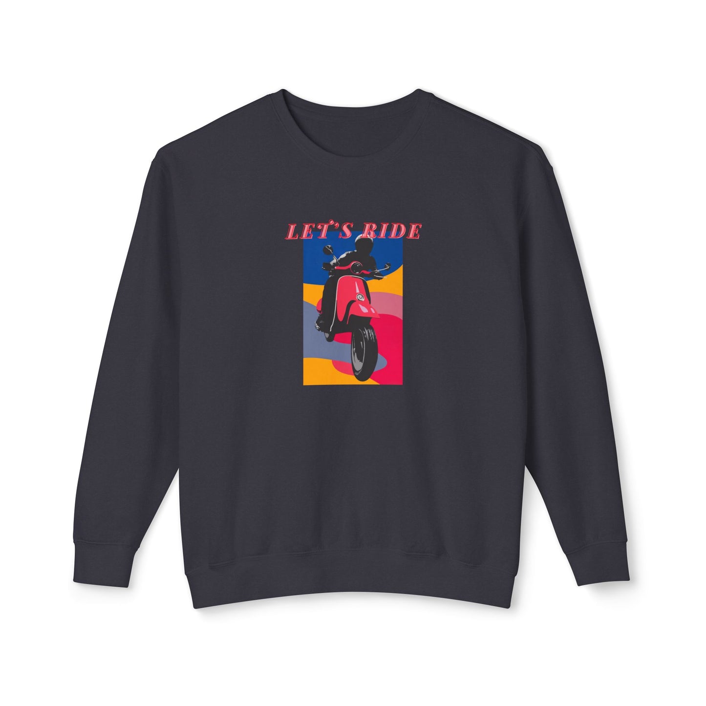 LET’S RIDE Women’s Motorcycle Sweatshirt | Black