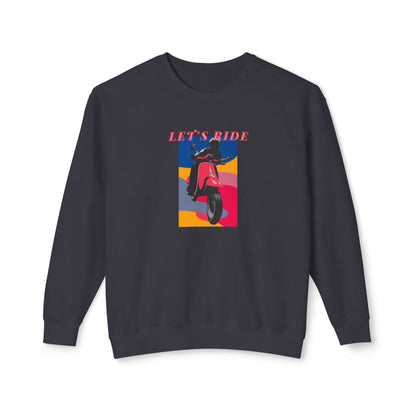 LET’S RIDE Women’s Motorcycle Sweatshirt | Black