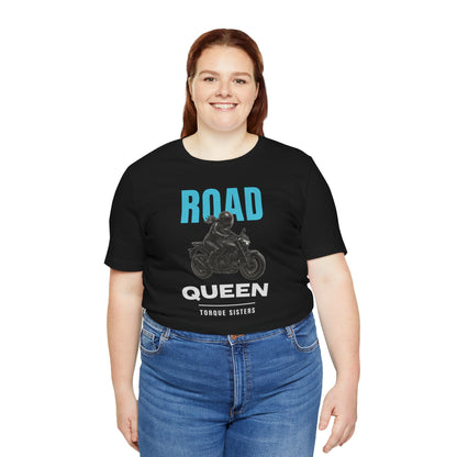 ROAD QUEEN Women’s Motorcycle T-Shirt | Black & Teal