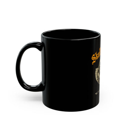 SKULL GRANNY Women Riders Motorcycle Mug | Black & Gold
