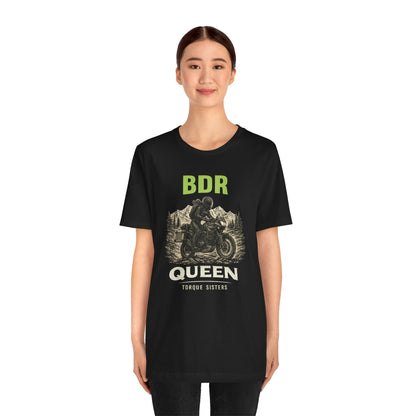 BDR QUEEN Women’s Motorcycle T-Shirt | Black & Moss
