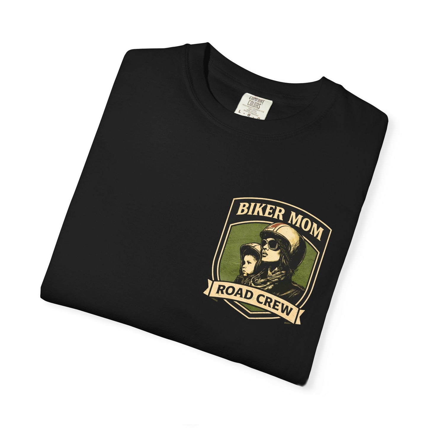 BIKER MOM Road Crew Women’s Motorcycle T-Shirt | Black