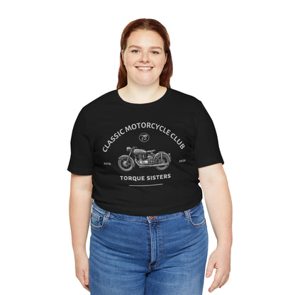 CLASSIC MOTORCYCLE CLUB Women’s Motorcycle T-Shirt | Black & Gray