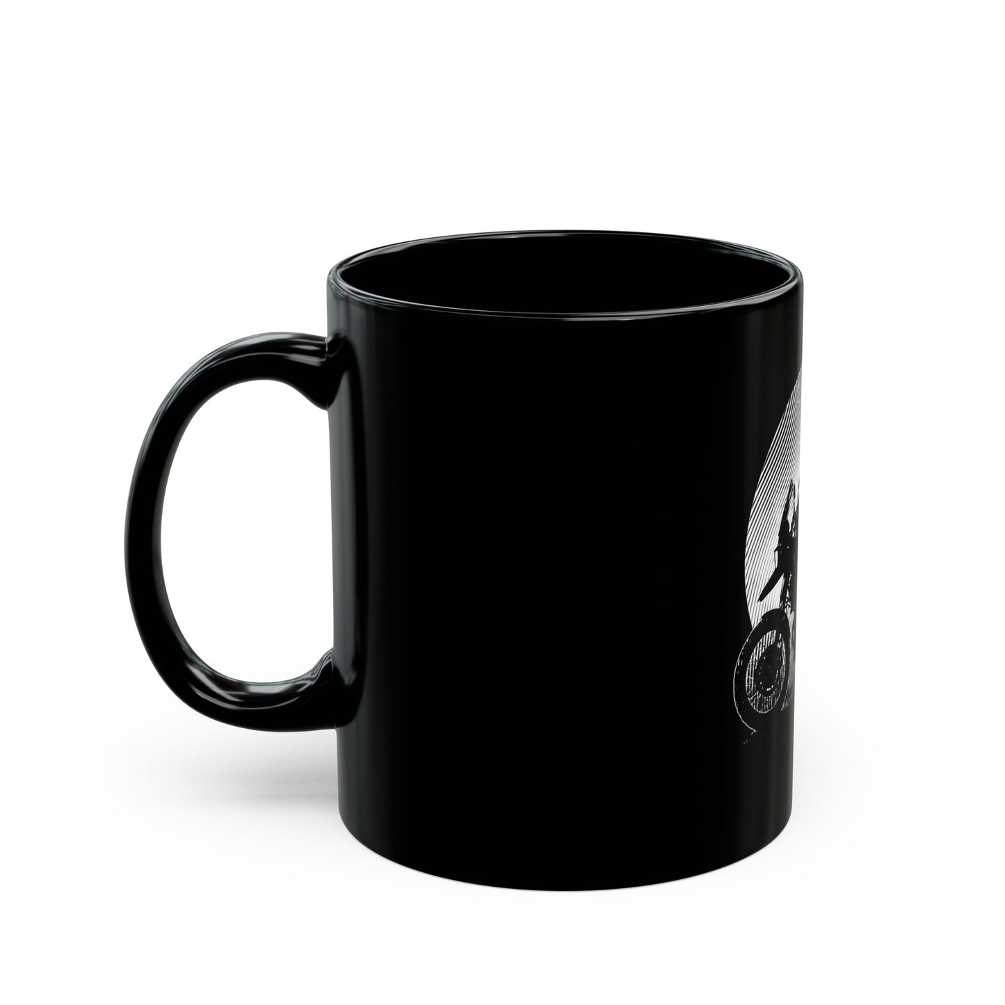 Adventure Rider - ADV Motorcycle Graphic Mug | Black & White