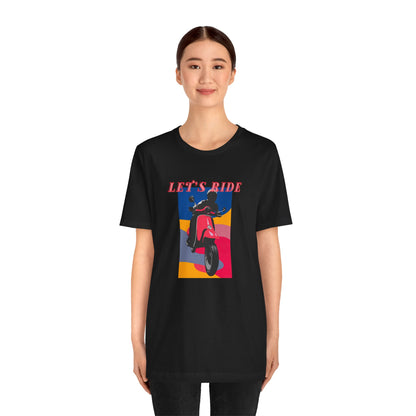 LET’S RIDE Graphic Women’s Motorcycle T-Shirt | Black