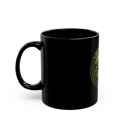 DARE TO EXPLORE ADV Women Riders Motorcycle Mug | Black & Green