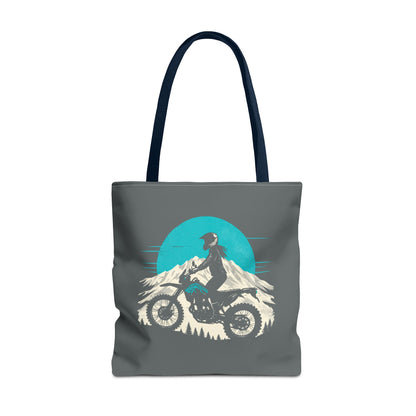 Adventure Rider - Women's Motorcycle Tote Bag | Charcoal Gray