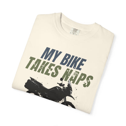 MY BIKE TAKES NAPS Women’s Motorcycle T-Shirt | Natural