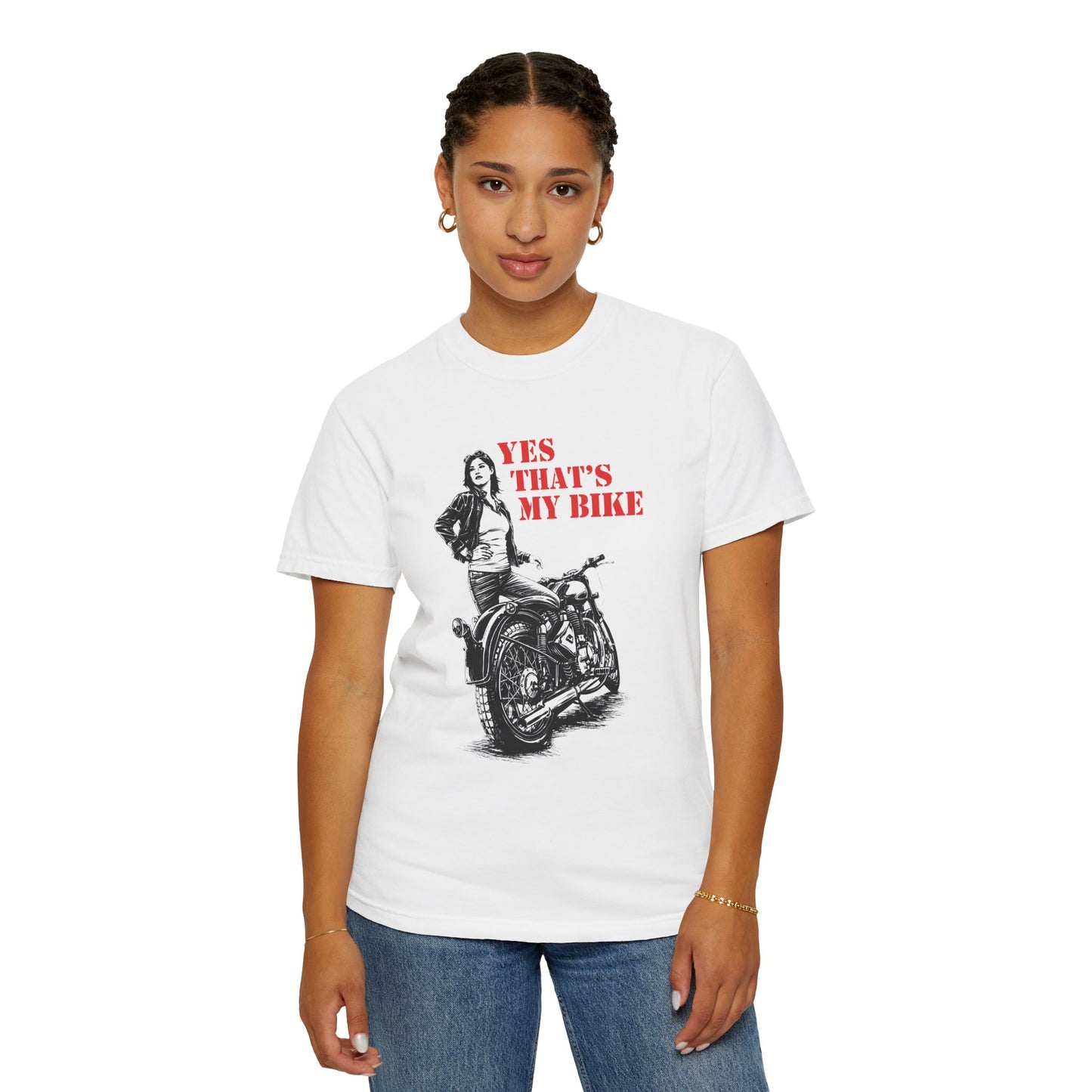 YES THAT’S MY BIKE Women’s Riding T-Shirt | White & Red