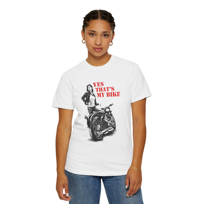YES THAT’S MY BIKE Women’s Riding T-Shirt | White & Red