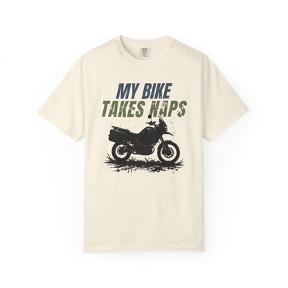 MY BIKE TAKES NAPS Women’s Motorcycle T-Shirt | Natural