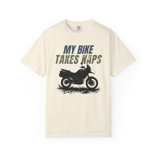 MY BIKE TAKES NAPS Women’s Motorcycle T-Shirt | Natural