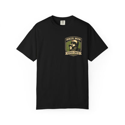 BIKER MOM Road Crew Women’s Motorcycle T-Shirt | Black