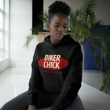 BIKER CHICK Women’s Motorcycle Hoodie | Black