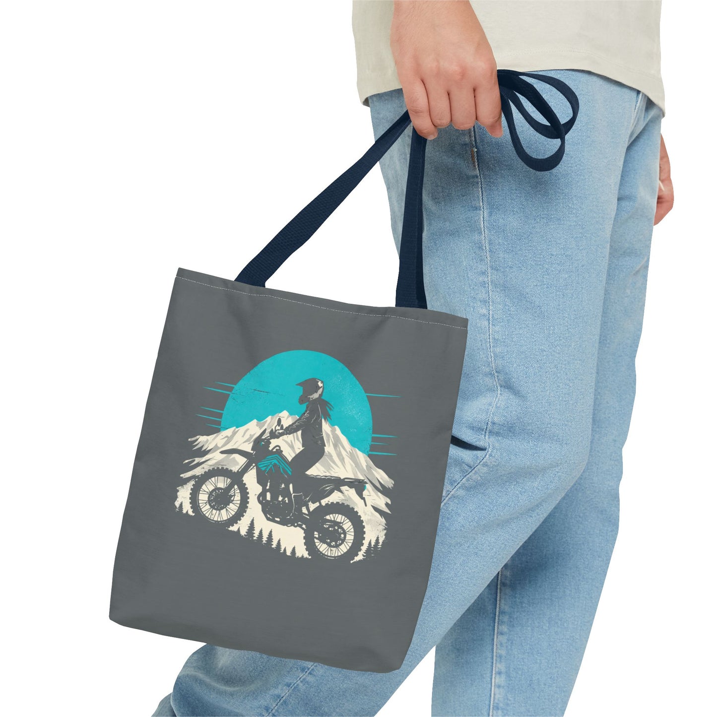 Adventure Rider - Women's Motorcycle Tote Bag | Charcoal Gray