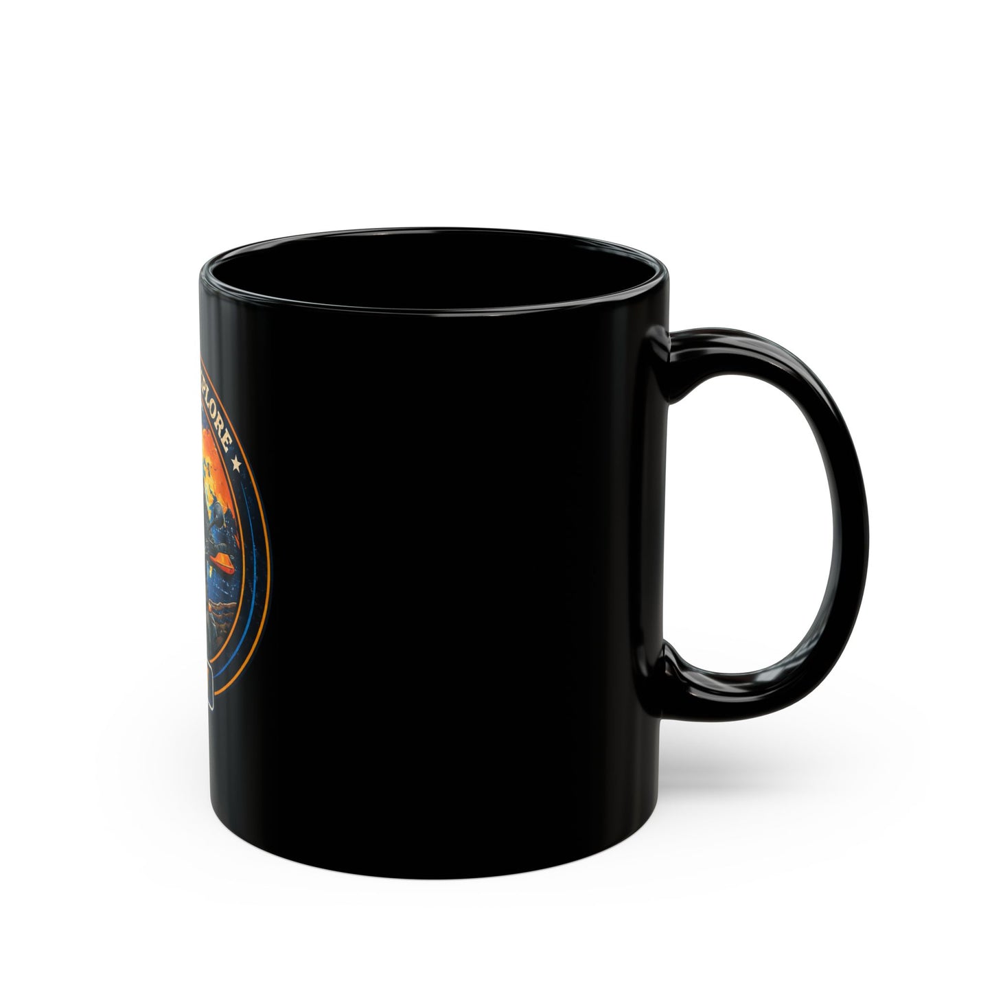 DARE TO EXPLORE ADV Women Riders Motorcycle Mug | Black & Orange
