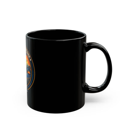 DARE TO EXPLORE ADV Women Riders Motorcycle Mug | Black & Orange