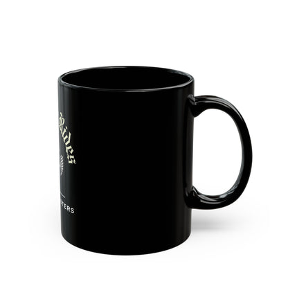 NO FREE RIDES Biker Skull Coffee Mug | Black & Milk