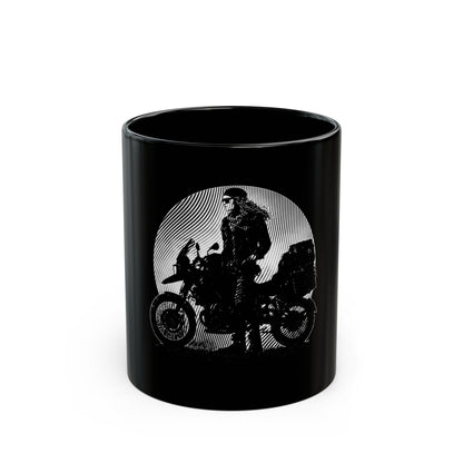 Adventure Rider - ADV Motorcycle Graphic Mug | Black & White