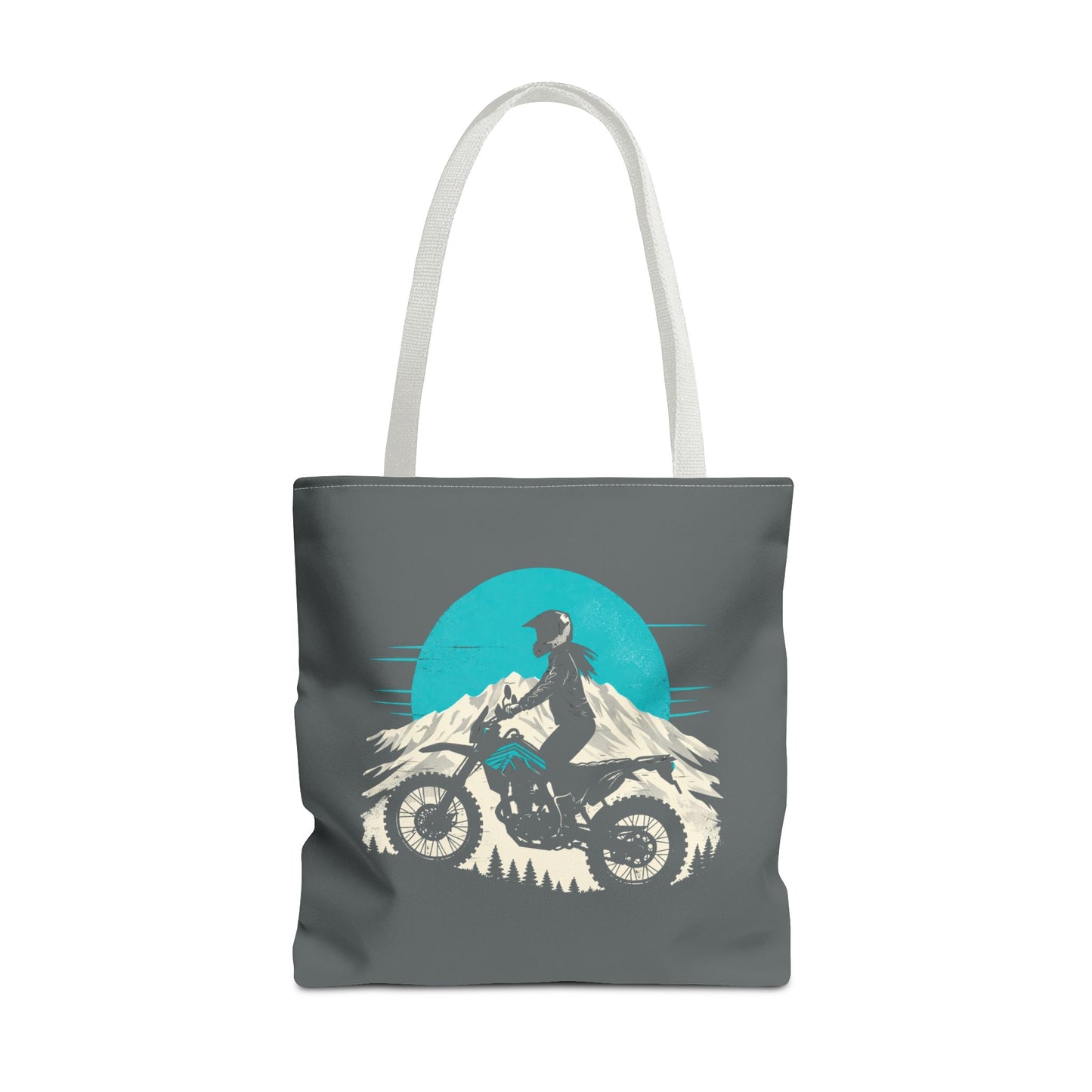 Adventure Rider - Women's Motorcycle Tote Bag | Charcoal Gray