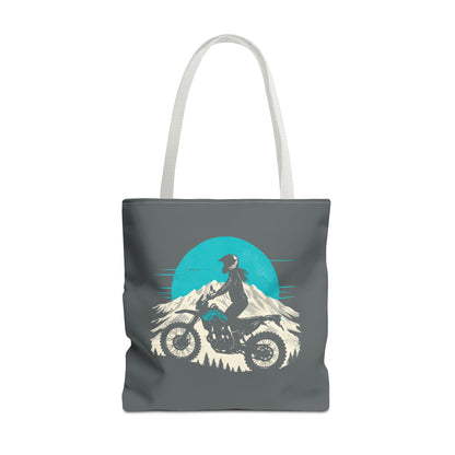 Adventure Rider - Women's Motorcycle Tote Bag | Charcoal Gray