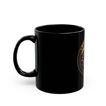 DARE TO EXPLORE ADV Women Riders Motorcycle Mug | Black & Orange
