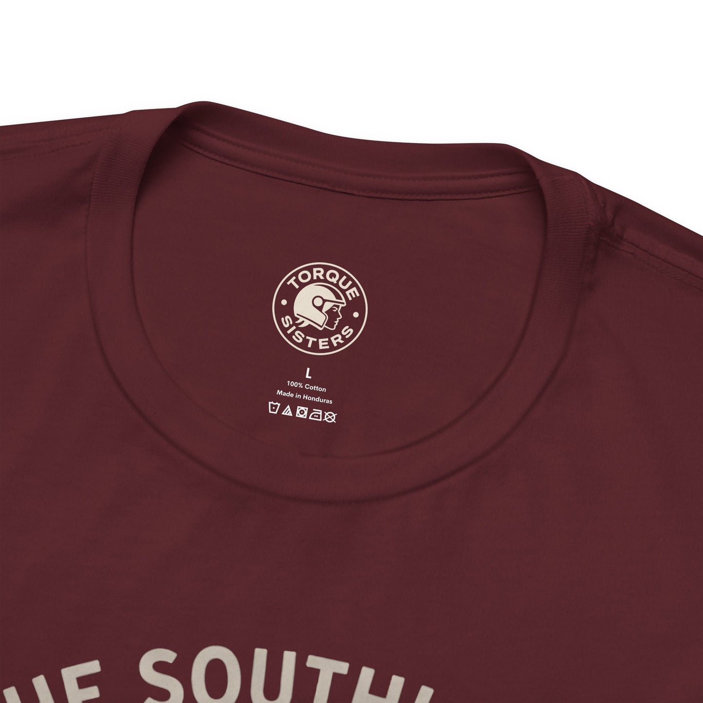 THE SOUTHLAND Motorcycles & Mascara Women’s Motorcycle T-Shirt | Burgundy