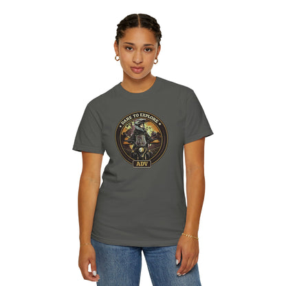 DARE TO EXPLORE ADV Women’s Motorcycle T-Shirt | Pepper & Brown