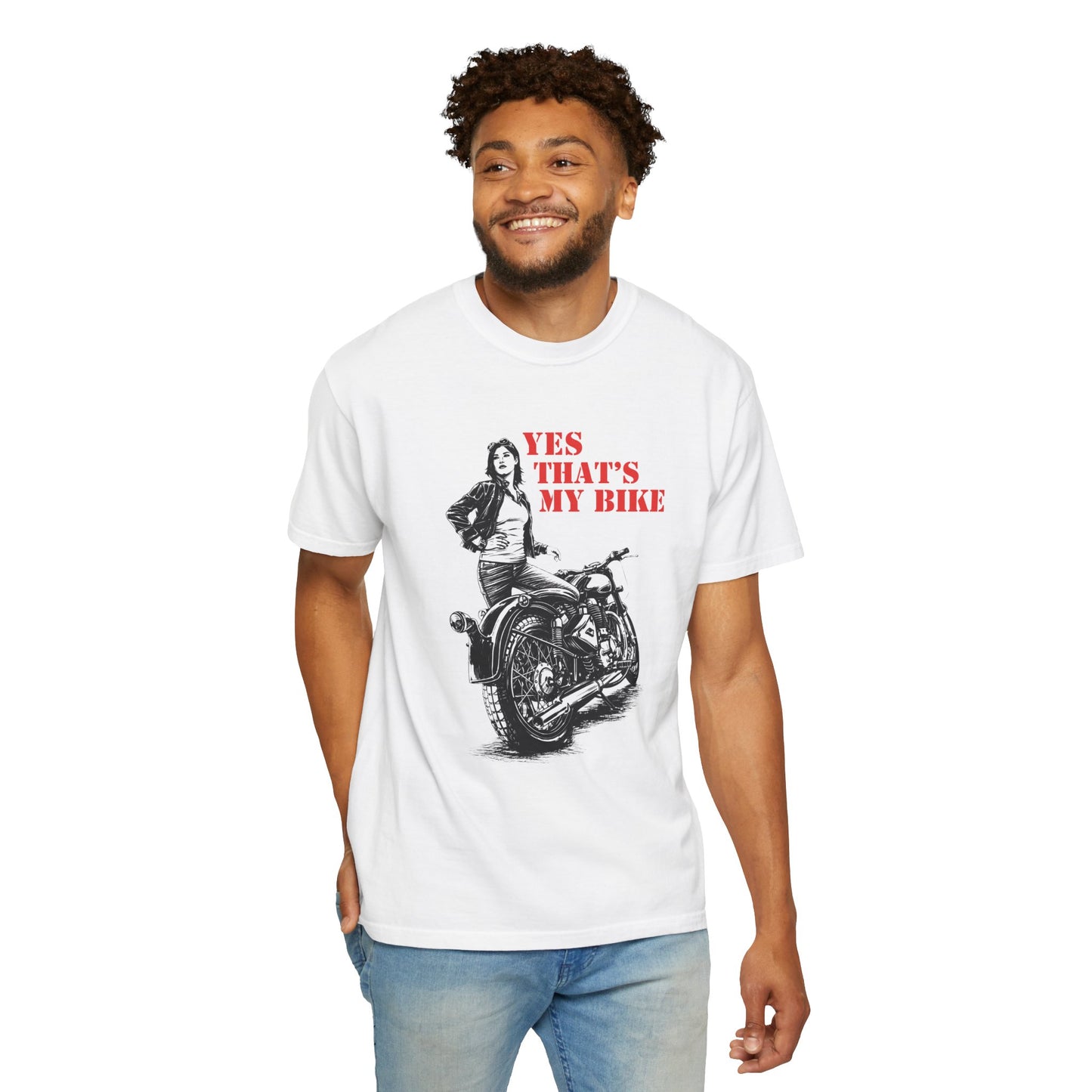 YES THAT’S MY BIKE Women’s Riding T-Shirt | White & Red