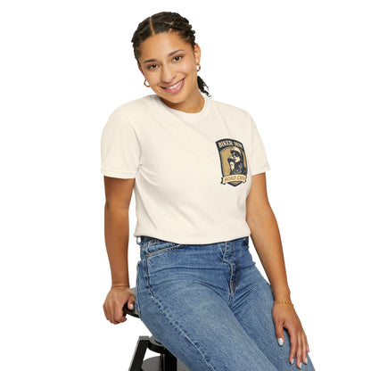 BIKER MOM Road Crew Women’s Motorcycle T-Shirt | Natural Vintage