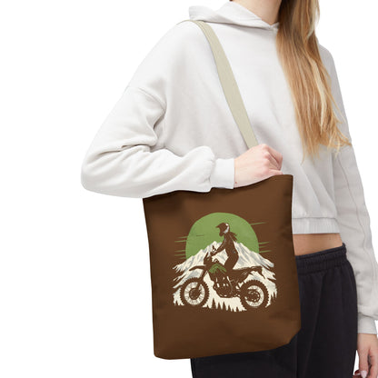 Women’s Motorcycle Tote Bag – Vintage Rider Canvas Carryall | Torque Sisters