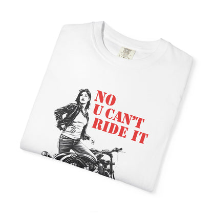 NO U CAN’T RIDE IT Women’s Riding T-Shirt | White & Red