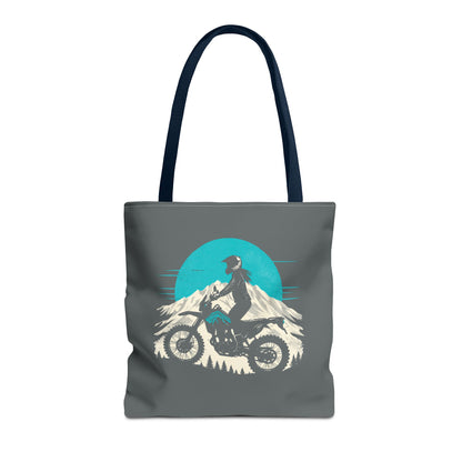 Adventure Rider - Women's Motorcycle Tote Bag | Charcoal Gray
