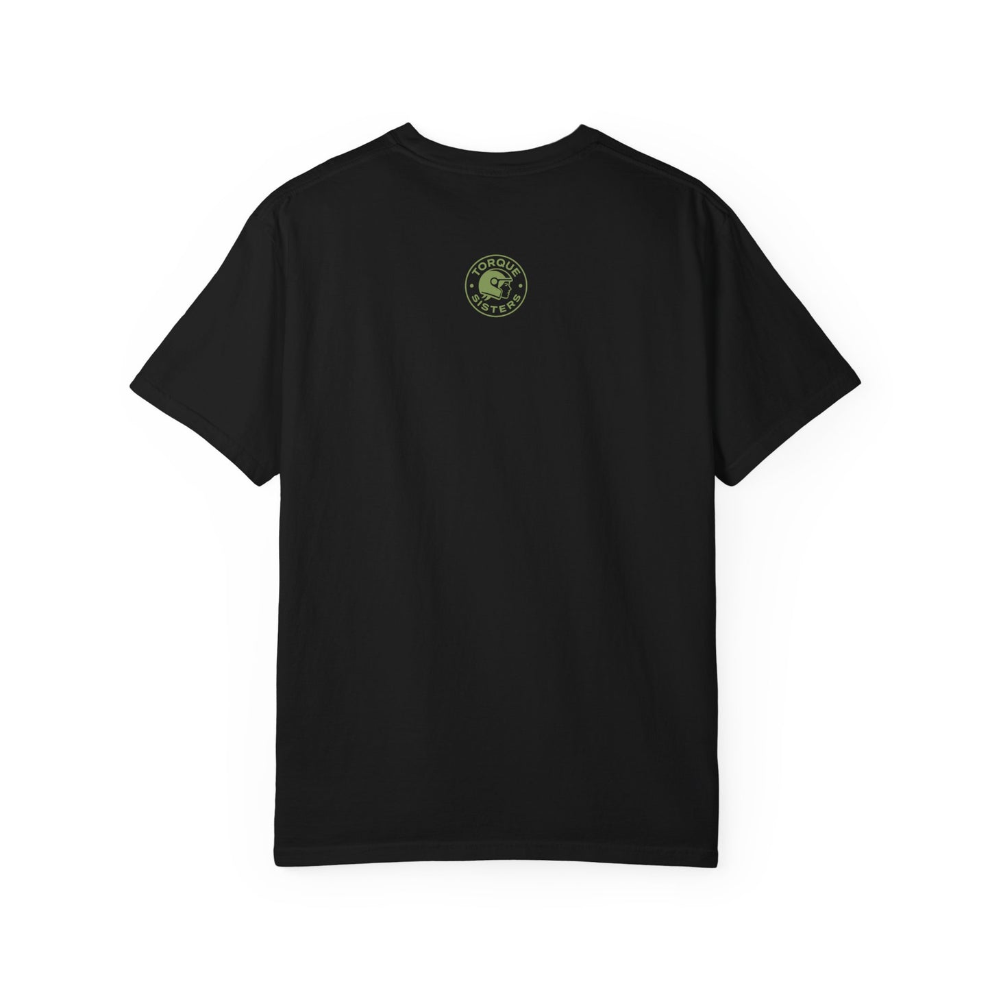 Mountain Rider Women's Motorcycle T-Shirt | Black & Forest green