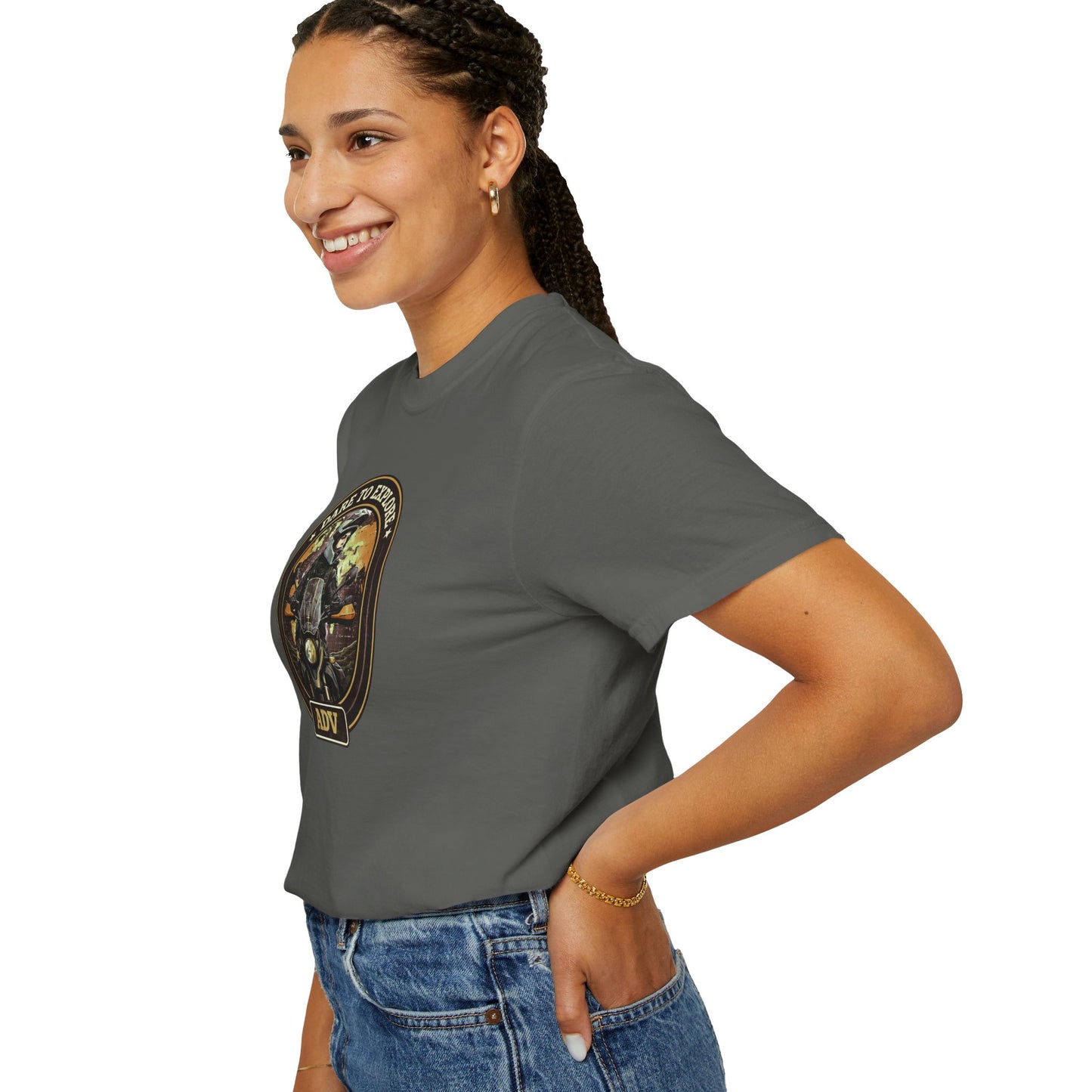 DARE TO EXPLORE ADV Women’s Motorcycle T-Shirt | Pepper & Brown