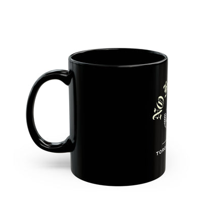 NO FREE RIDES Biker Skull Coffee Mug | Black & Milk