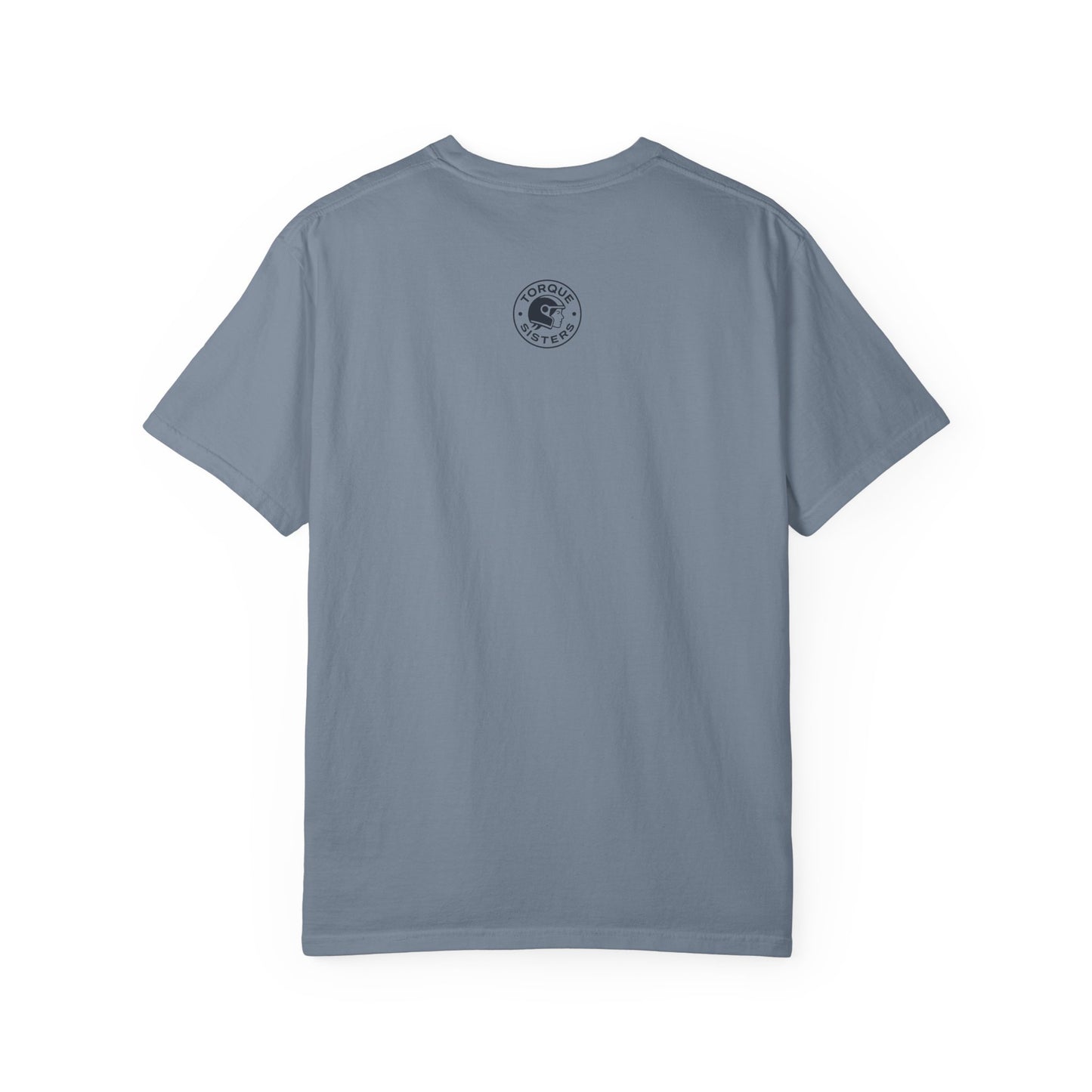 BIKER MOM Road Crew Women’s Motorcycle T-Shirt | Slate Blue
