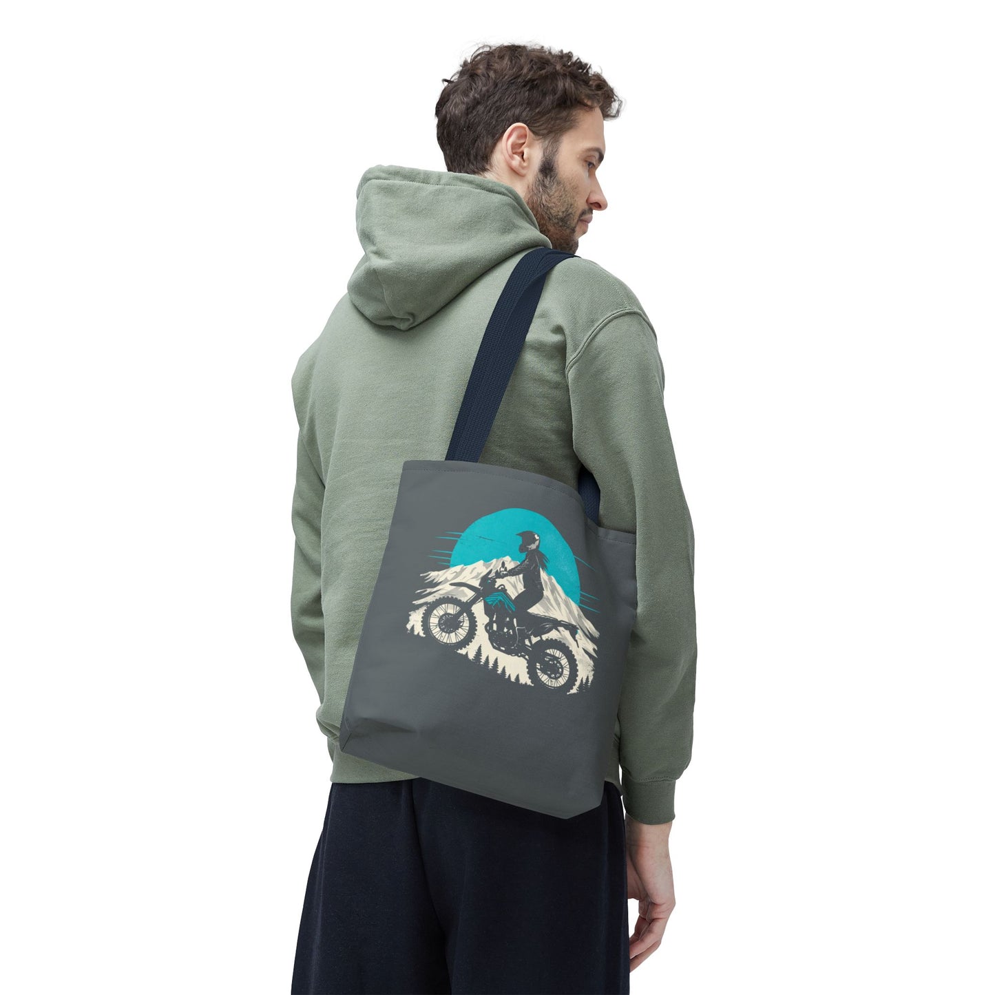 Adventure Rider - Women's Motorcycle Tote Bag | Charcoal Gray