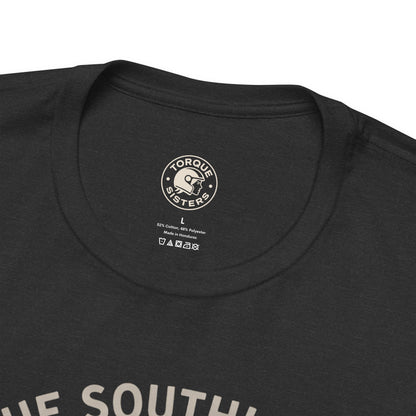 THE SOUTHLAND Motorcycles & Mascara Women’s Motorcycle T-Shirt | Heather Black & Bone