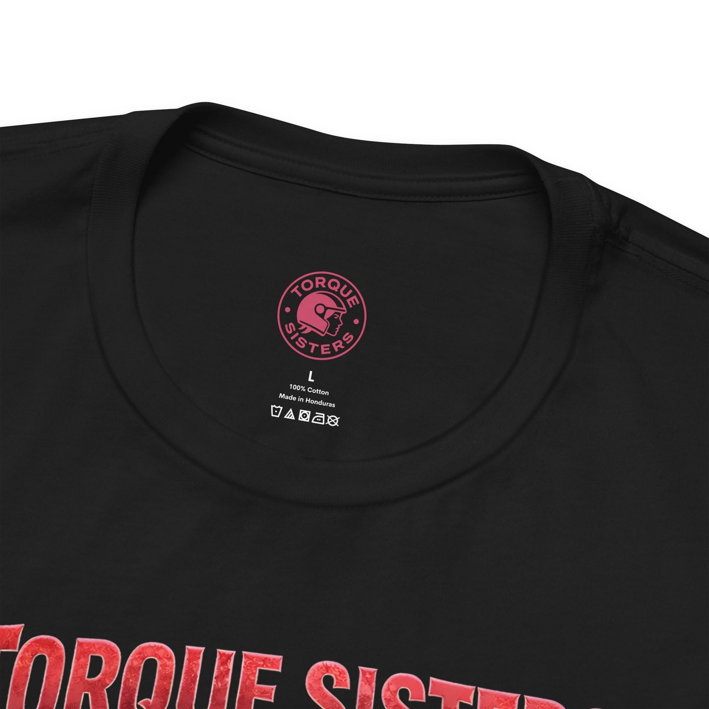 TORQUE SISTERS RIDE OR DIE Women’s Motorcycle T-Shirt | Black & Red & Yellow
